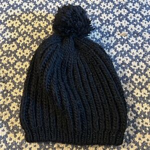 Knitted Black Beanie